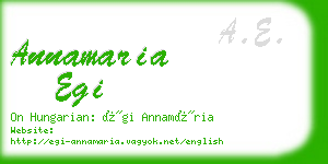 annamaria egi business card